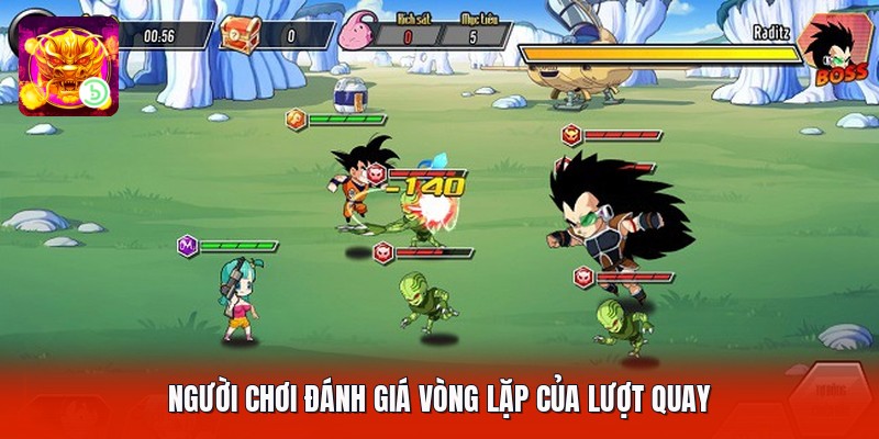Người chơi đánh giá vòng lặp của lượt quay