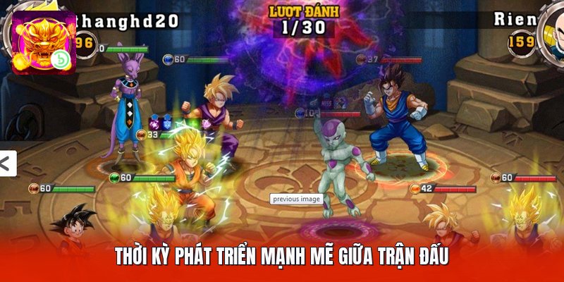 Thời kỳ phát triển mạnh mẽ giữa trận đấu